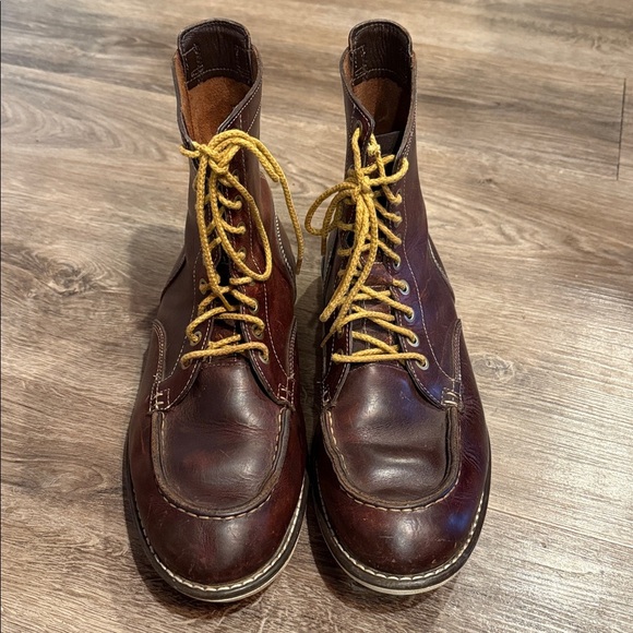 Timberland Earthkeepers Mens 9 Lace Up Brown Leather Boots Moc Toe main image 5